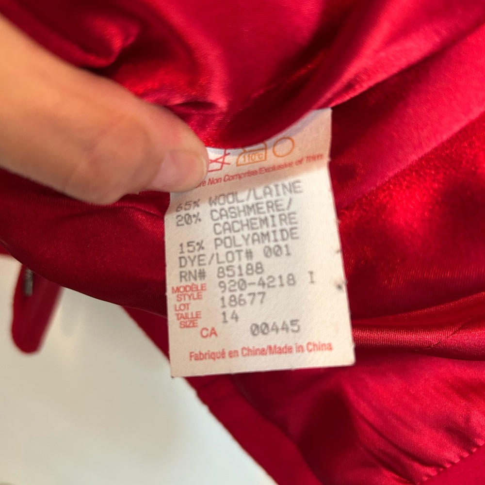 Vintage Louben Wool Red Jacket - Picture 4 of 5